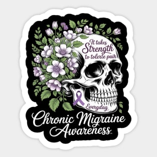 Chronic Migraine Awareness Warrior Sticker
